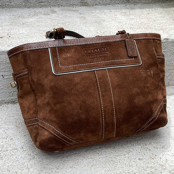 Coach Y2K Hampton Gallery suede tote - Picture 4 of 15